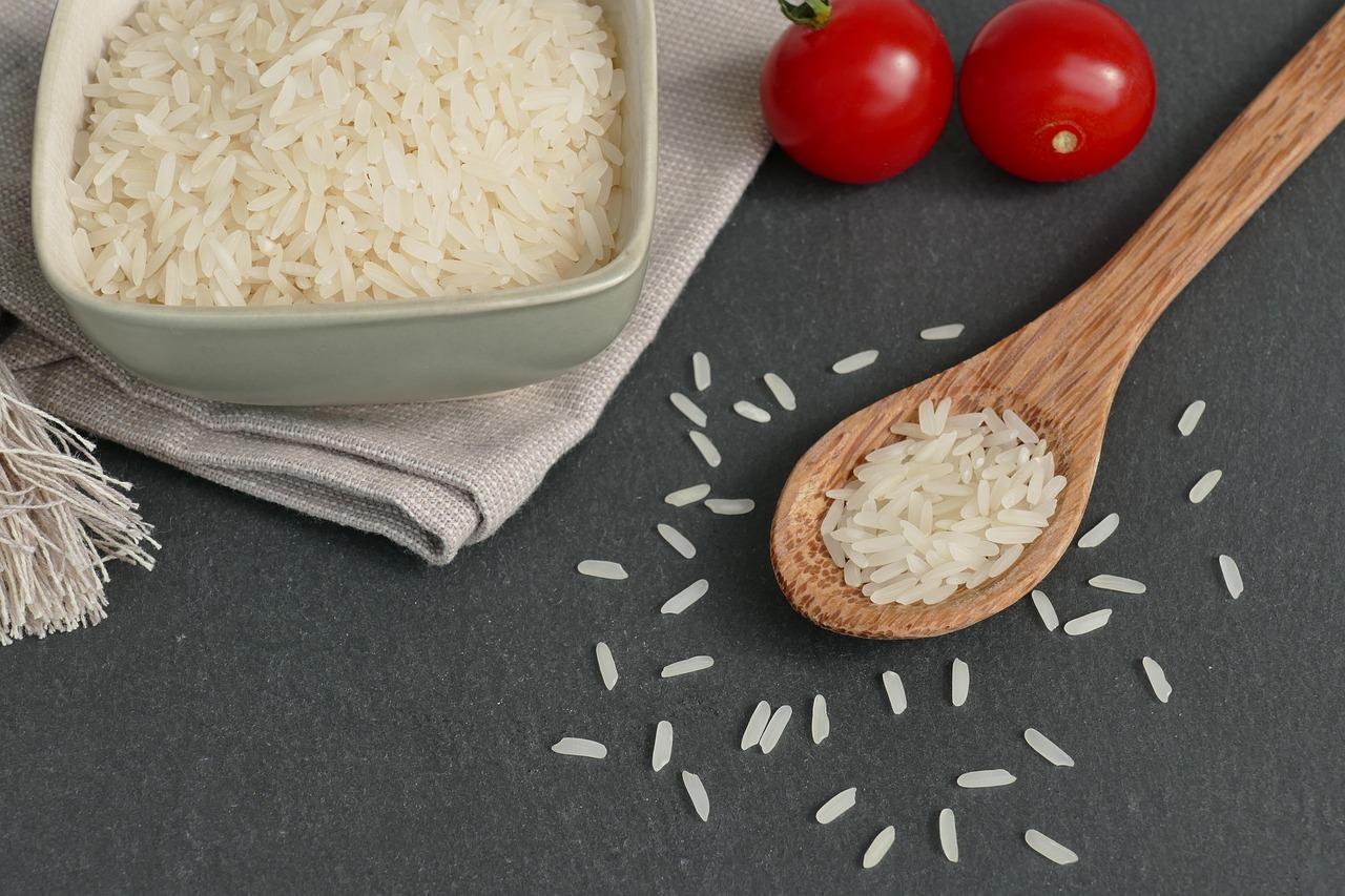 A plate of rice and curry served at a family lunch table