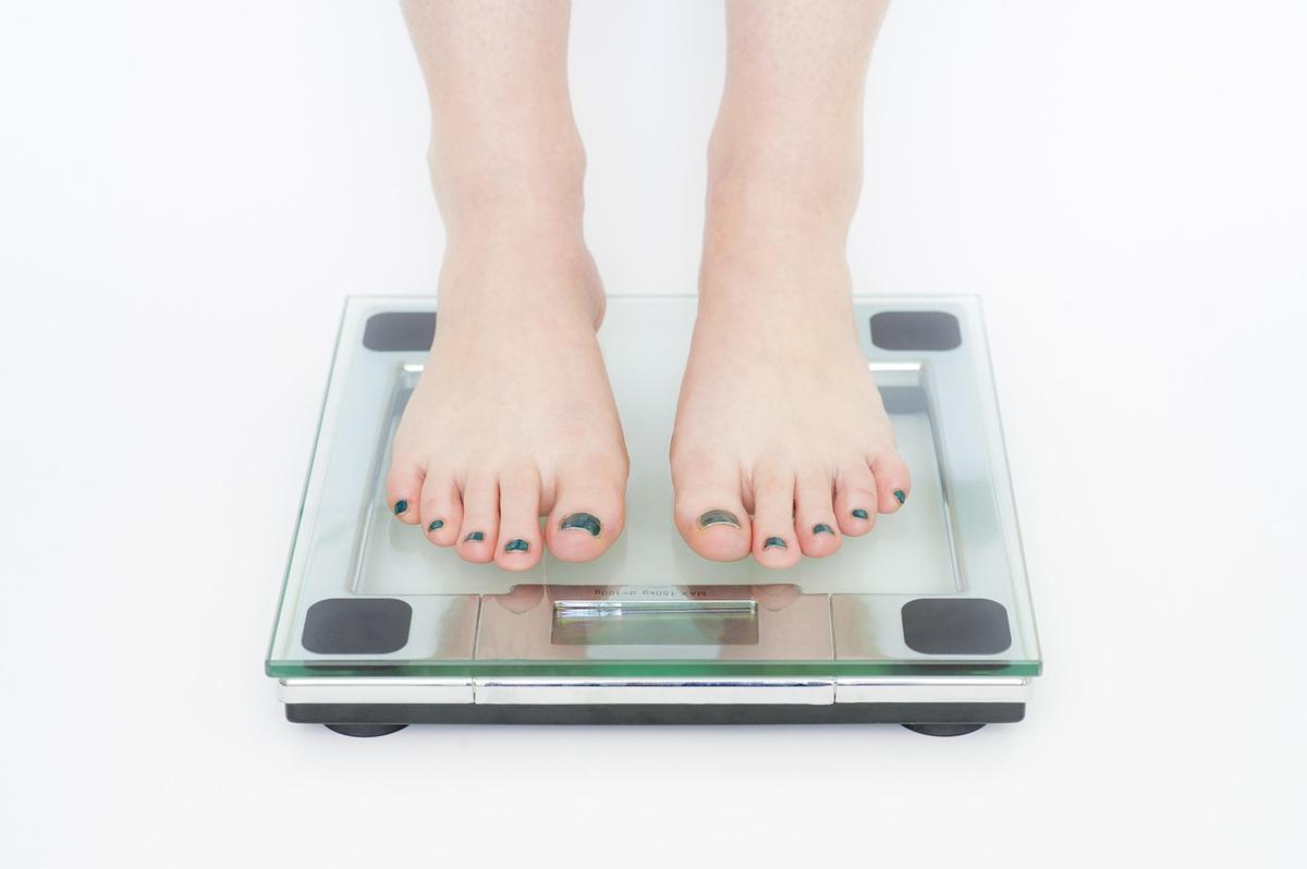 Flexible measuring tape wrapped around a healthy whole wheat food plate